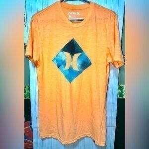 🍉Hurley orange & blue short sleeve T-shirt